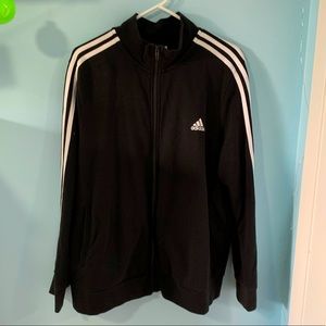 Black Adidas Zip Up Sweater 2X
